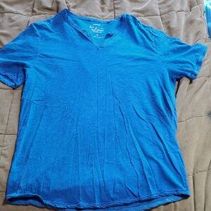 Blue V-Neck T-Shirt